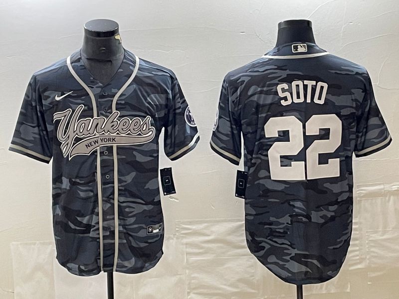 Men New York Yankees #22 Soto Camo Nike Game MLB Jersey style 1->new york yankees->MLB Jersey